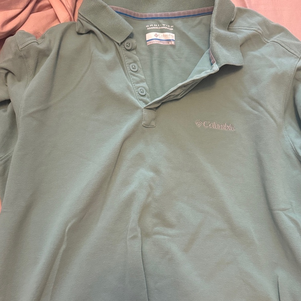 Columbia Olive Polo Shirt
